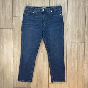 Madewell Perfect Vintage Jeans Womens 31 Blue Mid Rise Straight Leg